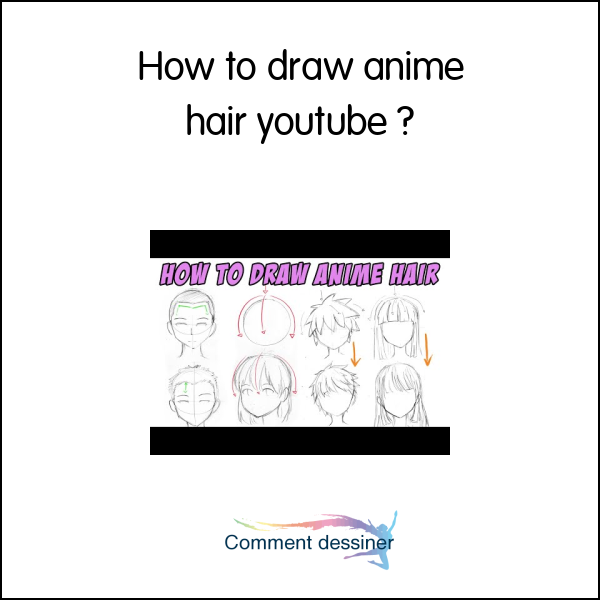 How to draw anime hair youtube